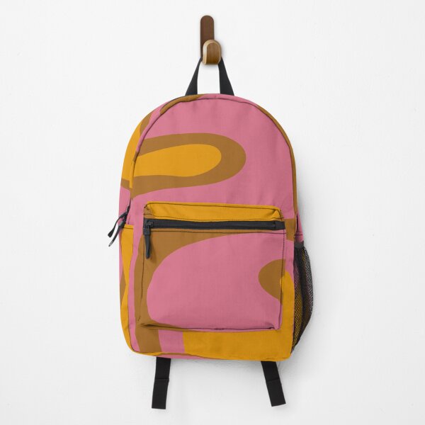 Item preview, Copacetic Retro Abstract Pattern in Thulian Pink, Mustard, and Ochre designed and sold by kierkegaard.