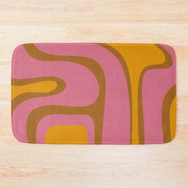 Item preview, Copacetic Retro Abstract Pattern in Thulian Pink, Mustard, and Ochre designed and sold by kierkegaard.