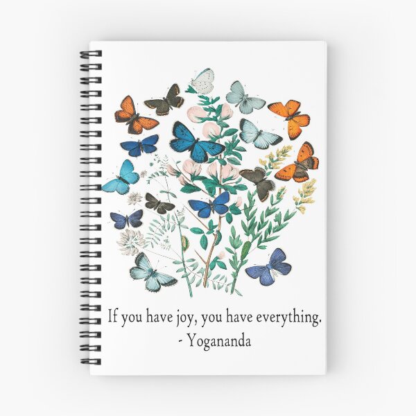 Item preview, Swami Yogananda quote with vintage butterflies designed and sold by TheMurphyGirl.