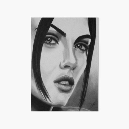 Seductive look (black & white) Art Board Print