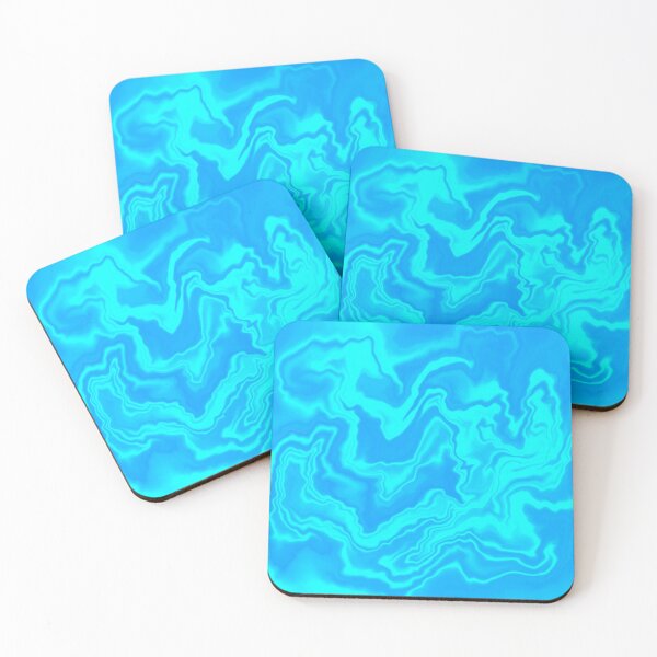 Item preview, Blue Gradient Marble Tiger Pattern  designed and sold by AlaynaKae.