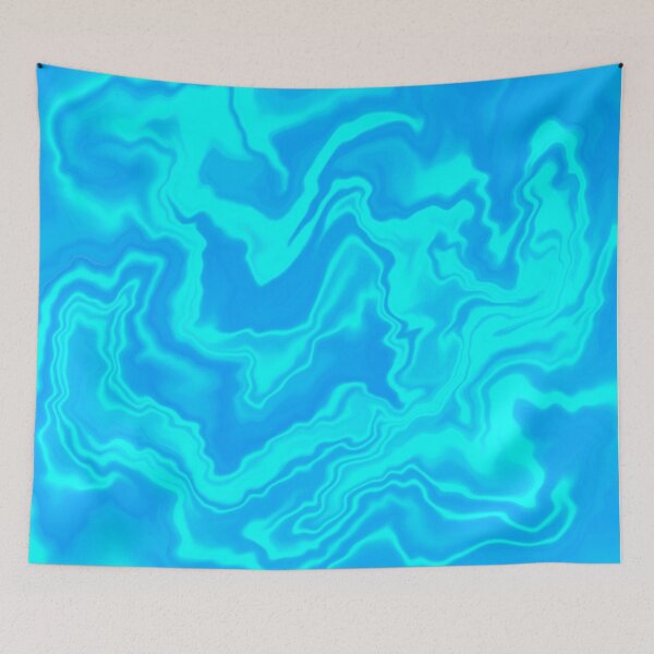 Item preview, Blue Gradient Marble Tiger Pattern  designed and sold by AlaynaKae.
