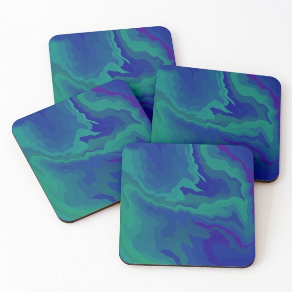 Item preview, Blue/Green/Purple Marble Tiger Pattern  designed and sold by AlaynaKae.