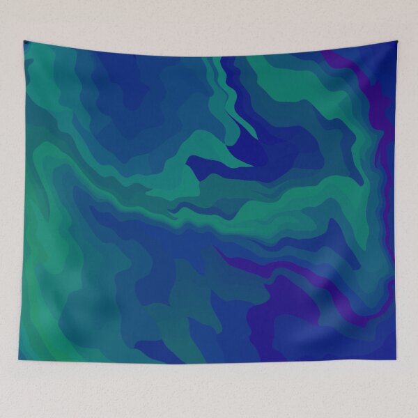 Item preview, Blue/Green/Purple Marble Tiger Pattern  designed and sold by AlaynaKae.