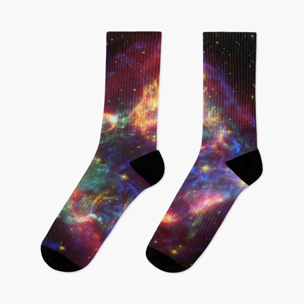 Item preview, Colorful Cassiopeia, carina nebula, pink, yellow, golden, blue, green galaxy dark aesthetic space cosmos, nebula blast, universe designed and sold by August-E.