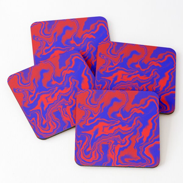 Item preview, Blue/Red Marble Tiger Pattern  designed and sold by AlaynaKae.