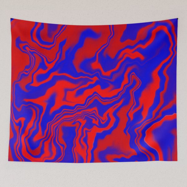 Item preview, Blue/Red Marble Tiger Pattern  designed and sold by AlaynaKae.