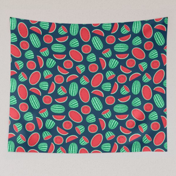 Item preview, watermelons - dark blue designed and sold by littlearrow.