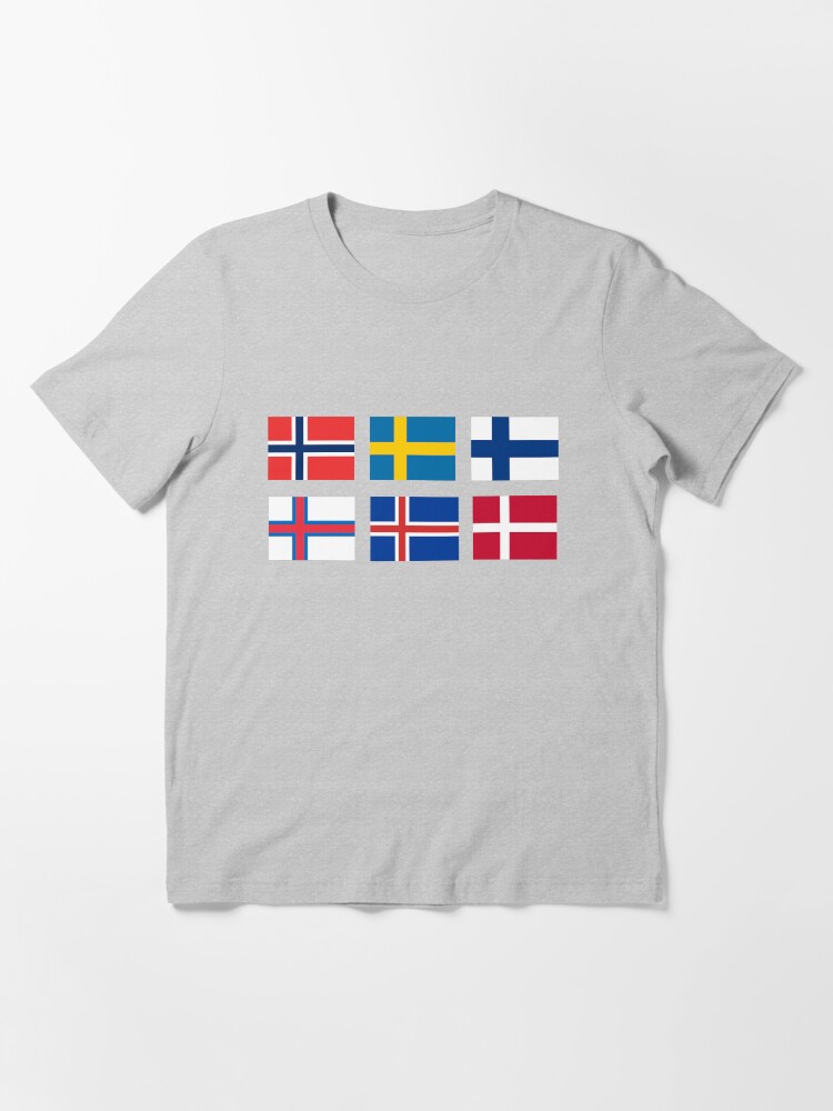 Alternate view of Scandinavian flags Essential T-Shirt