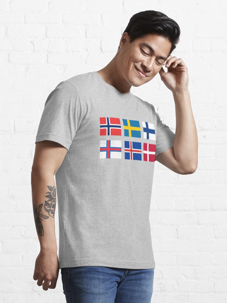 Alternate view of Scandinavian flags Essential T-Shirt