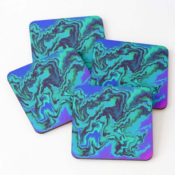 Item preview, Blue/Green/Purple Marble Tiger Pattern  designed and sold by AlaynaKae.