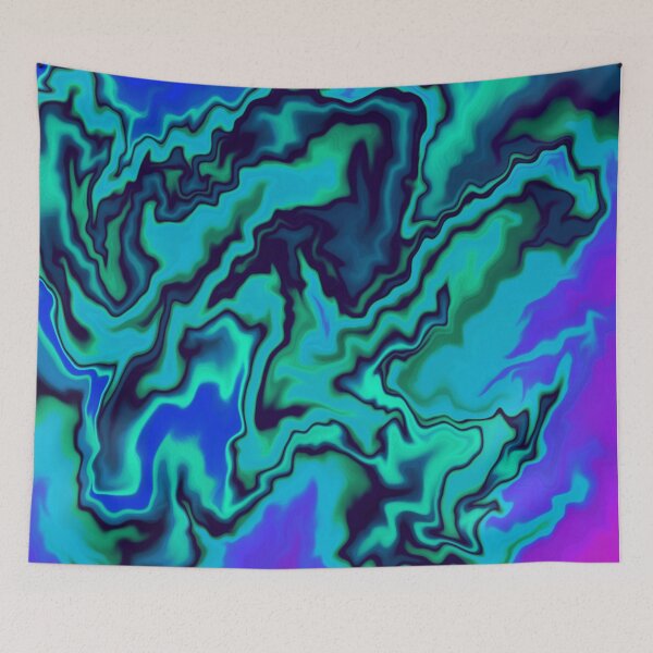 Item preview, Blue/Green/Purple Marble Tiger Pattern  designed and sold by AlaynaKae.