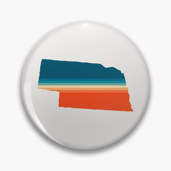 Item preview, Nebraska State Retro Map designed and sold by Texterns.