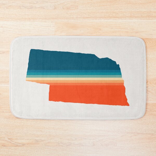 Item preview, Nebraska State Retro Map designed and sold by Texterns.