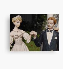 Bride and Groom Canvas Print