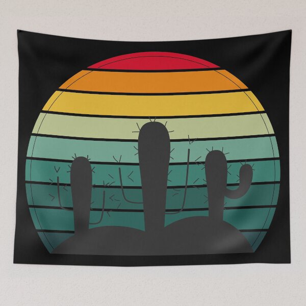 Item preview, Not A Hugger Funny Vintage Cactus Sarcastic Retro Saguaro Cactus sunset designed and sold by YOUR SHOP.