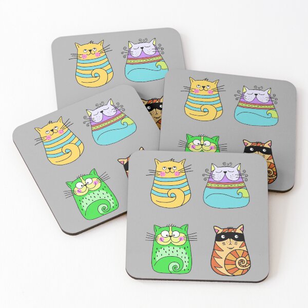 Item preview, Naive cute fun cats designed and sold by Astralia.