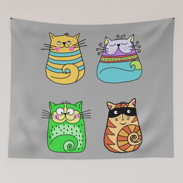 Item preview, Naive cute fun cats designed and sold by Astralia.