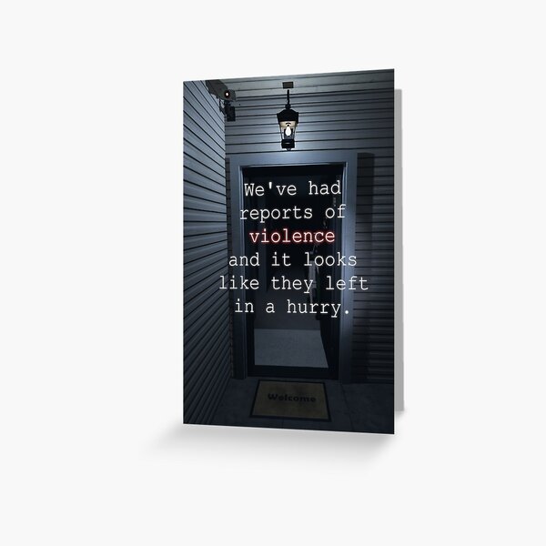 Phasmophobia: Haunted Housewarming Greeting Card