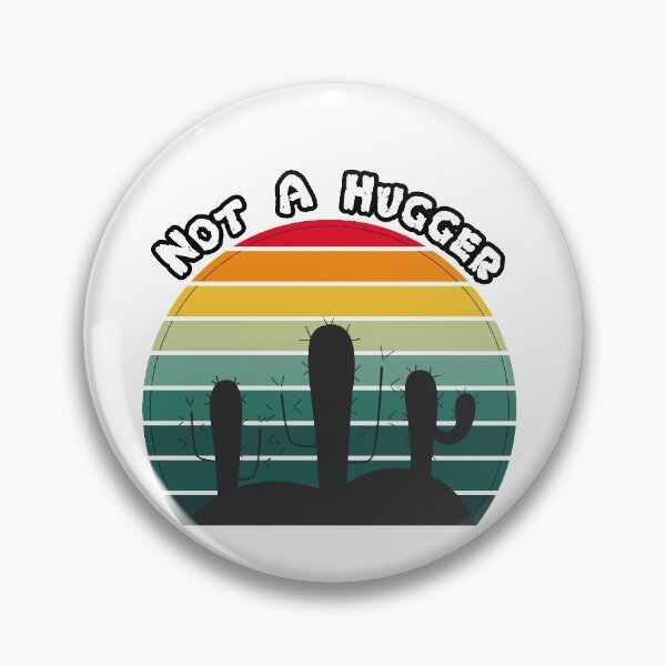 Item preview, Not A Hugger Funny Vintage Cactus Sarcastic Retro Saguaro Cactus sunset designed and sold by YOUR SHOP.