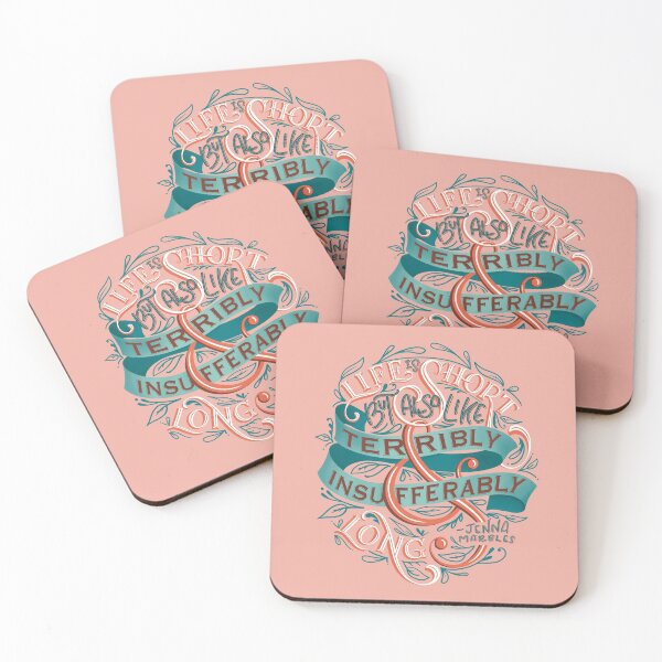 Item preview, Jenna Marbles "Life is Short" Quote designed and sold by catlashley.