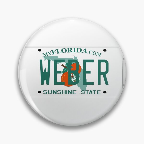 Item preview, Florida Custom Weber grill Vanity license plate designed and sold by Zavod44.