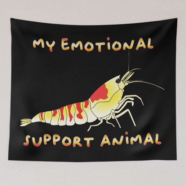 Item preview, My Emotional Support Animal - Calceo Shrimp designed and sold by ShrimpEnvy.