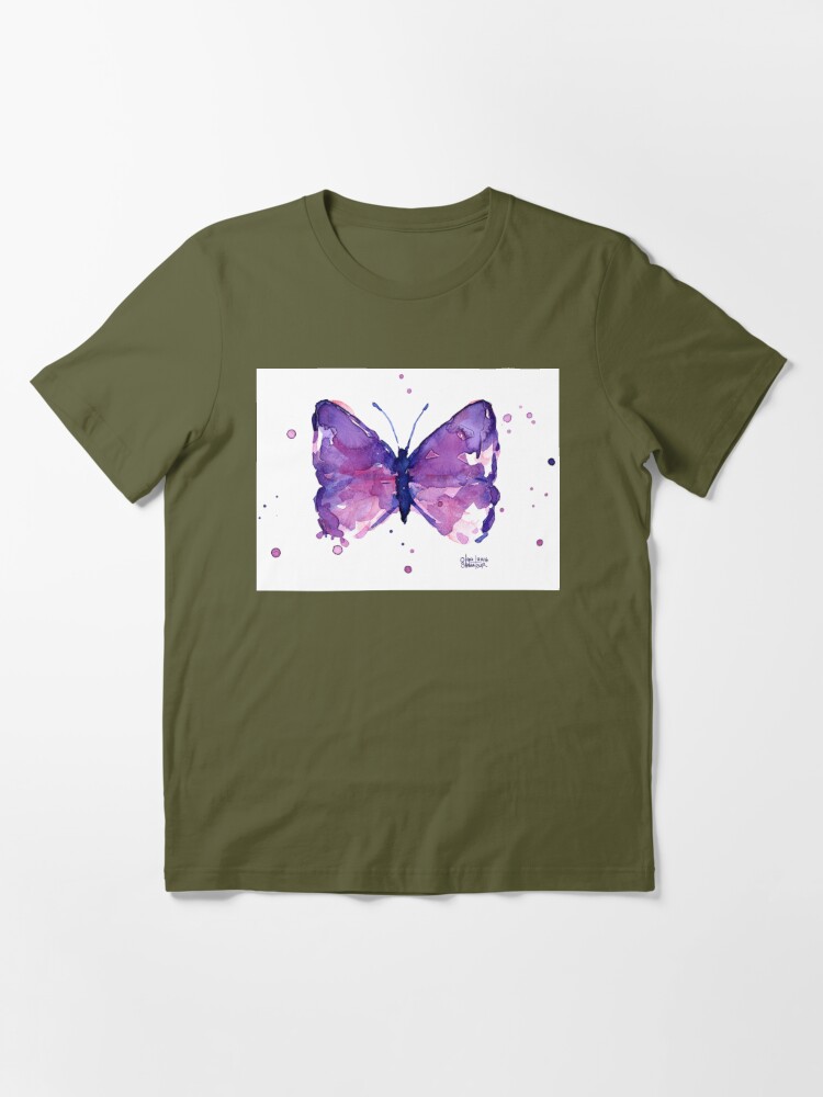 Purple Butterfly Painting by Olga Shvartsur - Pixels Merch