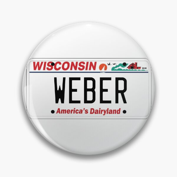 Item preview, Wisconsin Weber Grill vanity License Plate designed and sold by Zavod44.