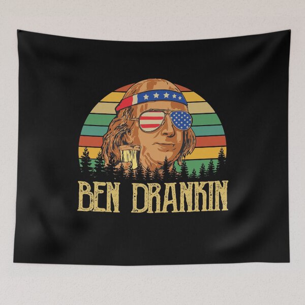 Item preview, 4th of July Ben Drankin Benjamin Retro Independence Design designed and sold by PrintOfi.