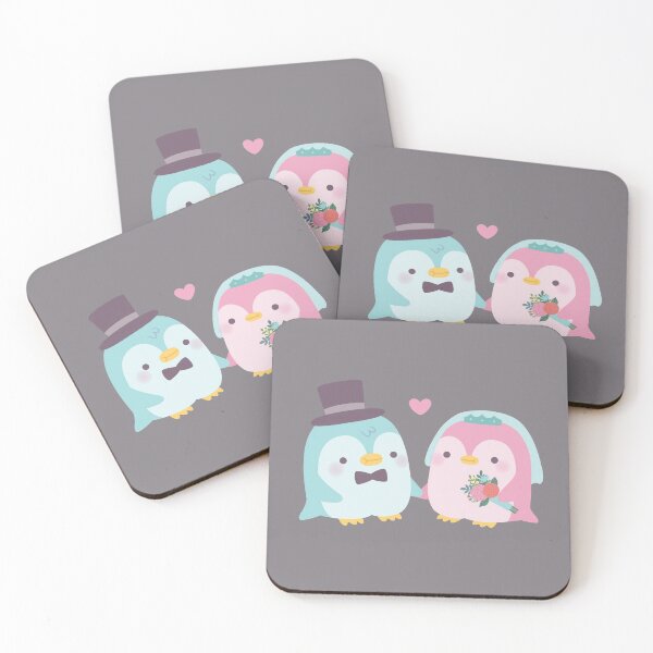 Item preview, Cute Wedding Couple Penguin Groom and Bride designed and sold by rustydoodle.