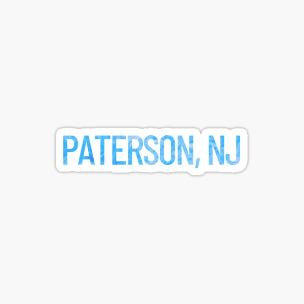 Vista previa del artículo con la obra «Paterson, New Jersey», diseñado y vendido por CloudNinetyNine.