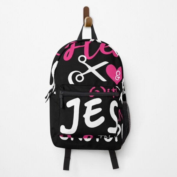 Item preview, Hair Stylist Gifts Jesus In Heart Scissors In Hand Zip Shirt designed and sold by jvtee.