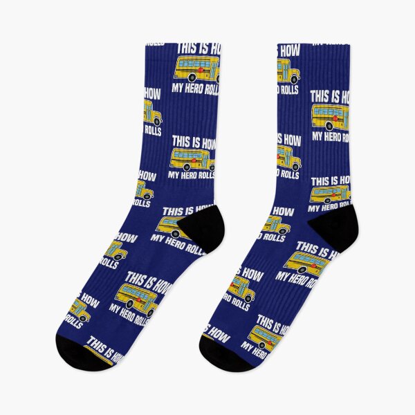 Item preview, This Is How My Hero Rolls - School Bus Driver designed and sold by Dan66.
