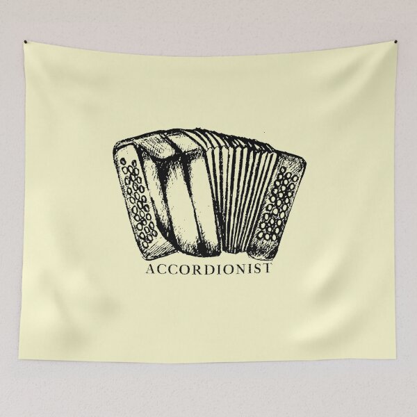 Item preview, Accordionist Classic Black Design designed and sold by Eleven-K.