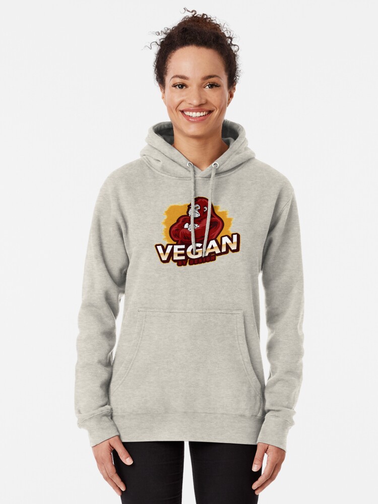 Alternate view of Vegan By Design Strong Gorilla Plant Based Protein Pullover Hoodie
