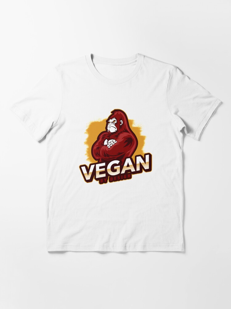 Alternate view of Vegan By Design Strong Gorilla Plant Based Protein Essential T-Shirt