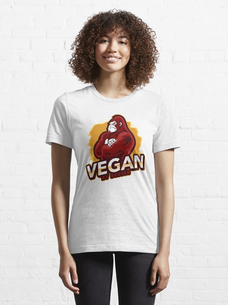 Alternate view of Vegan By Design Strong Gorilla Plant Based Protein Essential T-Shirt