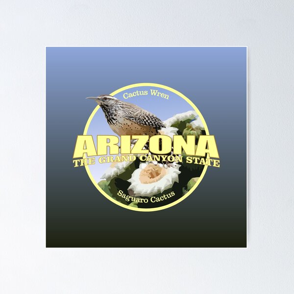 Item preview, Arizona (state bird & flower) designed and sold by curranmorgan.