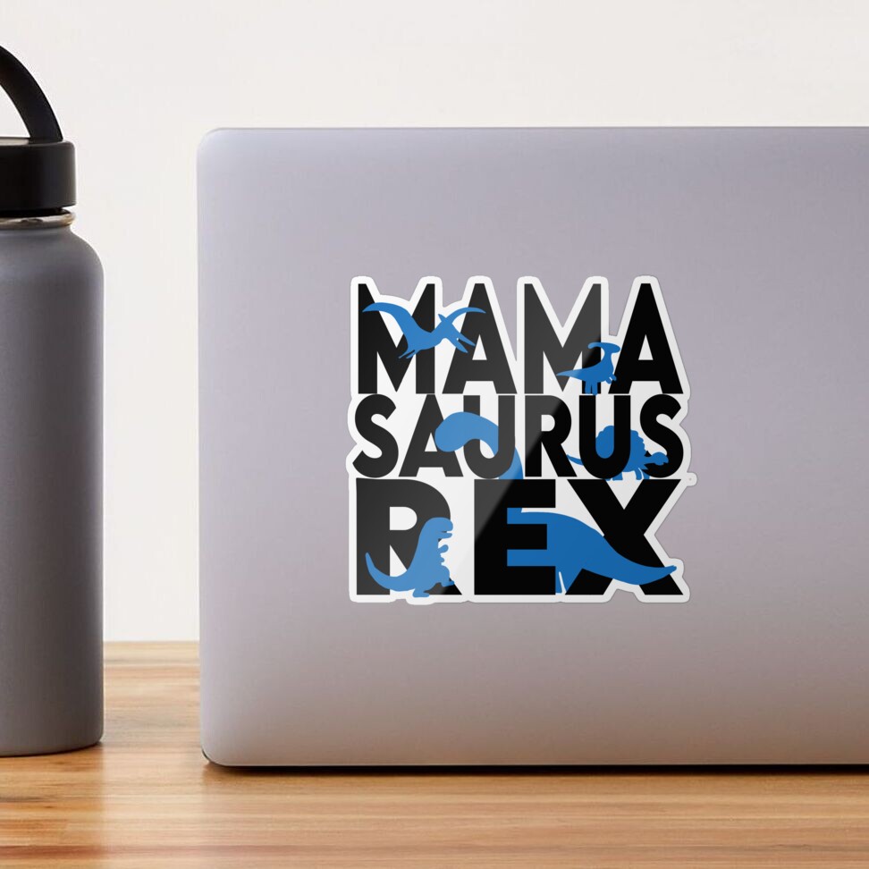 Mother's Day Dino, Mamasaurus Rex graphic design, black, red, blue, purple,  orange, yellow, white, rainbow, tie-dye, green, pink. Coffee Mug by The  Creative Shell