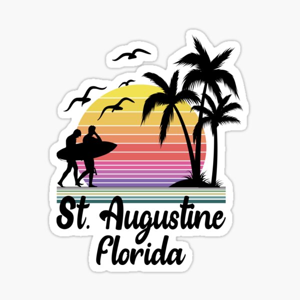 Item preview, St. Augustine Florida Retro Sunset designed and sold by Home-Spirit.
