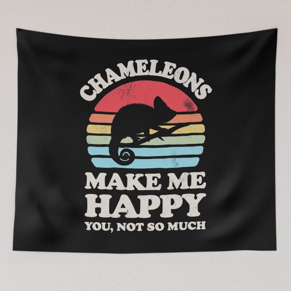 Item preview, Chameleons Make Me Happy Sunset Retro Shirt for Men Women Boys Girls Kids Animal Lover Gifts designed and sold by LiqueGifts.