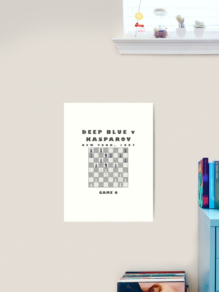 Chess Deep Blue v Kasparov, 1997 Framed Art Print for Sale by  fourthreethree