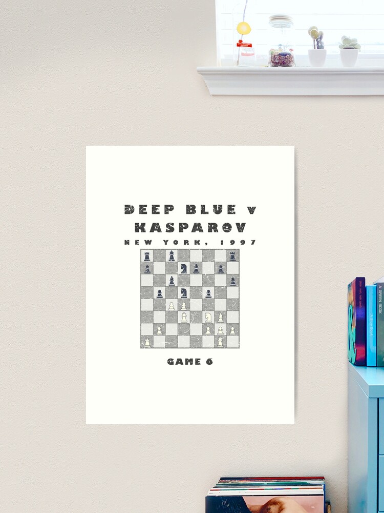 Chess Deep Blue v Kasparov, 1997 Poster for Sale by fourthreethree