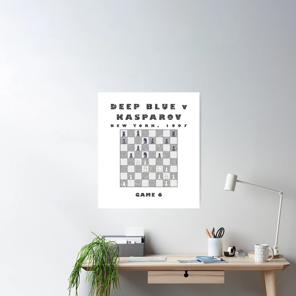 Chess Deep Blue v Kasparov, 1997 Framed Art Print for Sale by  fourthreethree