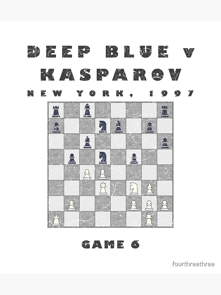 Chess Deep Blue v Kasparov, 1997 Poster for Sale by fourthreethree