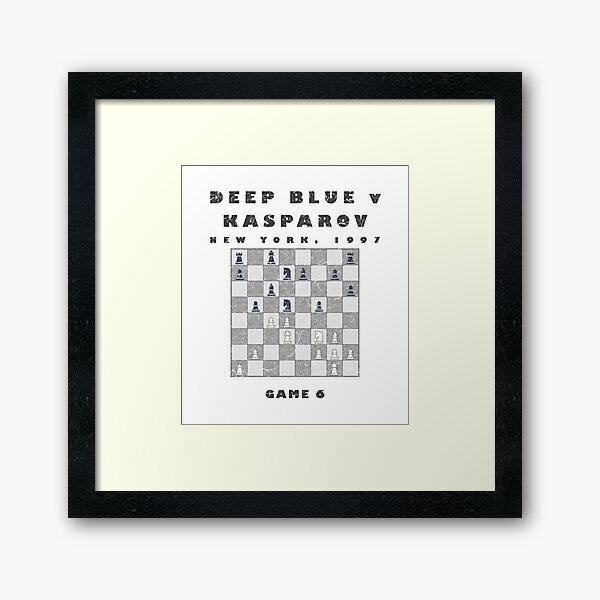 Chess Deep Blue v Kasparov, 1997 Framed Art Print for Sale by  fourthreethree