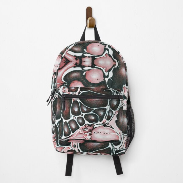 Item preview, Bubblegum Pink Shell and Stone Suminagashi Repeated Print designed and sold by Akvauter.
