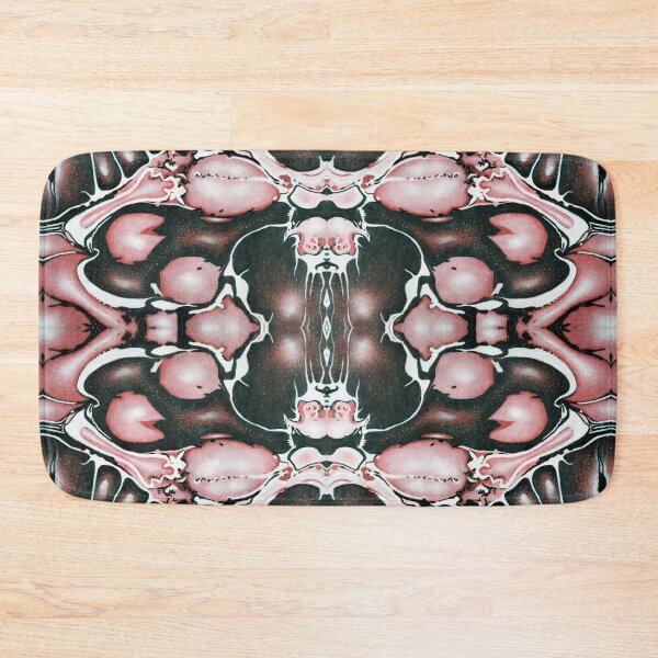 Item preview, Bubblegum Pink Shell and Stone Suminagashi Repeated Print designed and sold by Akvauter.