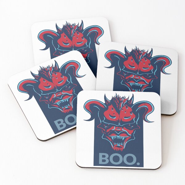 Item preview,   Scary monster with horn saying Boo art work  designed and sold by Dahiss.
